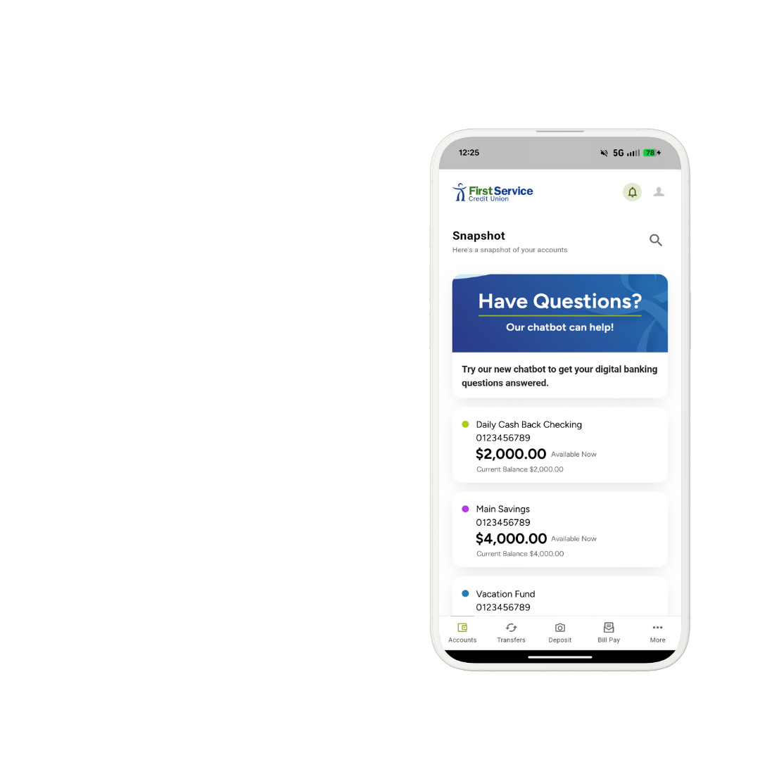 Digital Banking Mobile App Dashboard