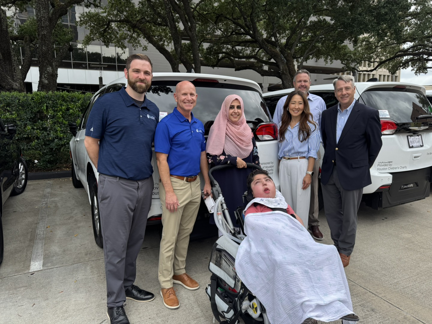 Musa receiving their accessible minivan