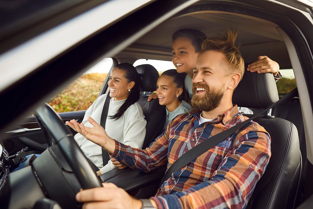 Family on a roadtrip