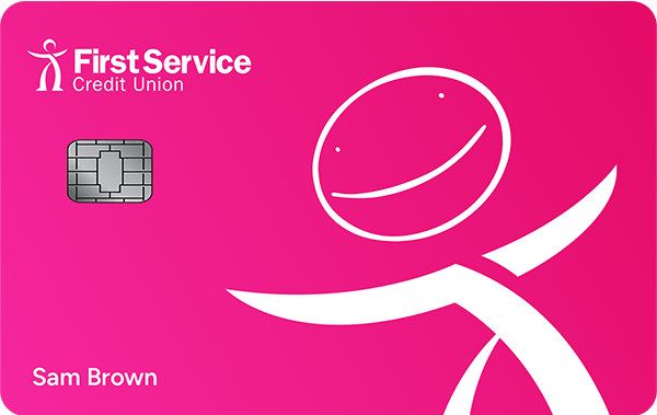 Youth Card Art Simple Smile Pink